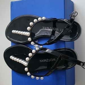 Stuart Weitzman Jelly Pearl Sandal